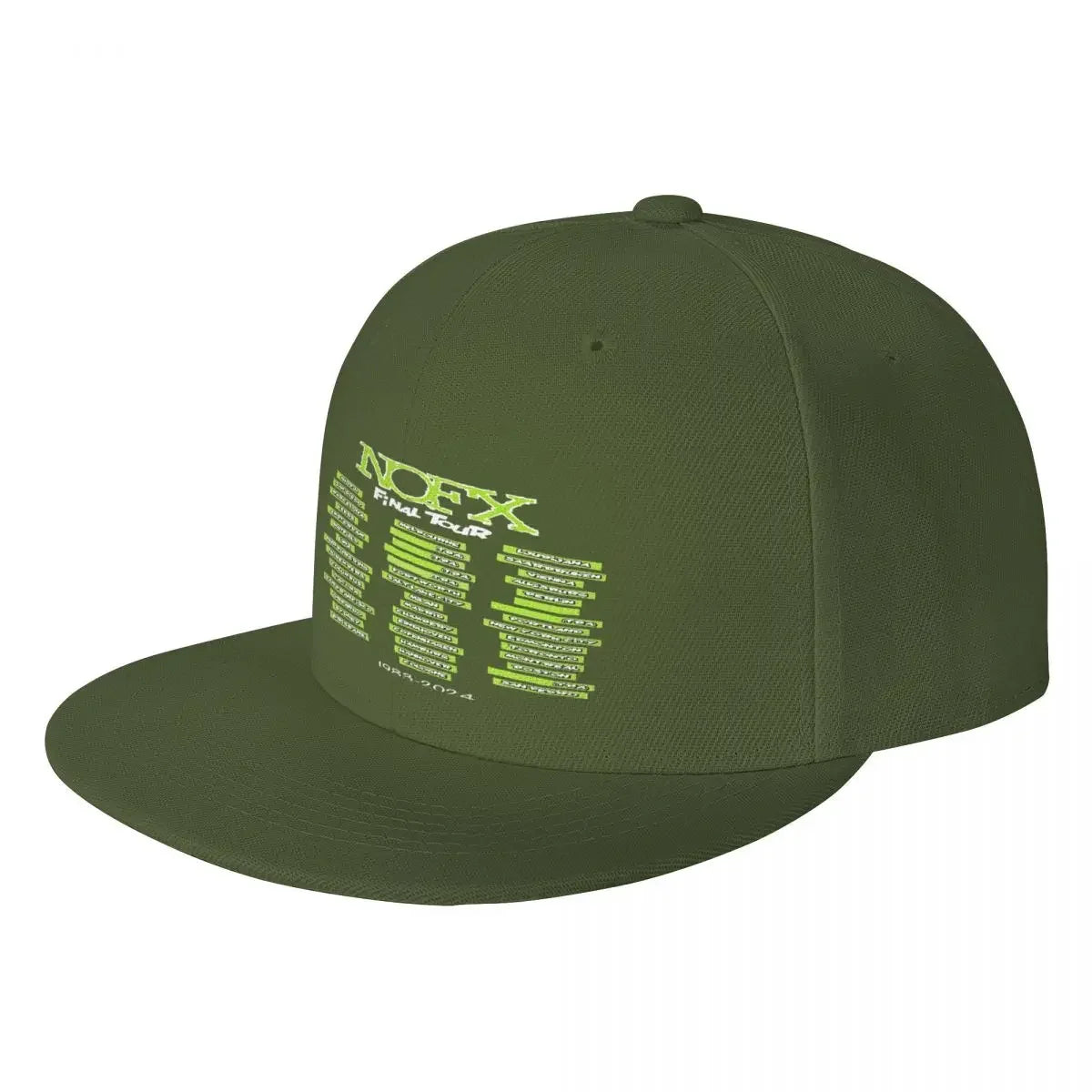 NOFX Band Flat Brim Snapback Cap