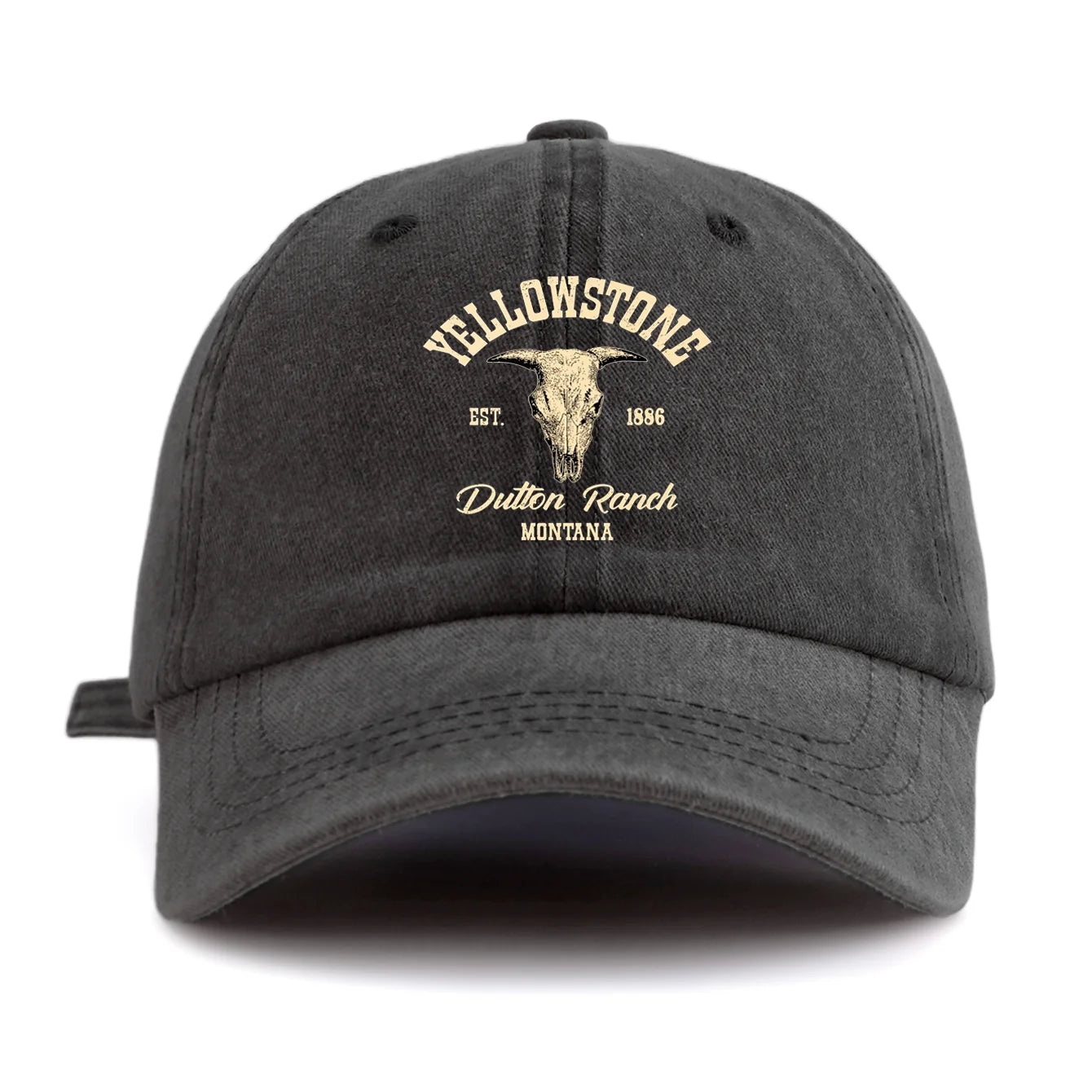 Yellowstone Print Washed Baseball Cap