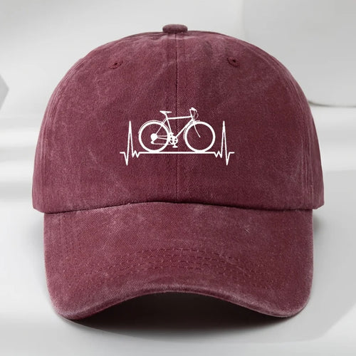 Bicycle Print Outdoor Sports Baseball Cap