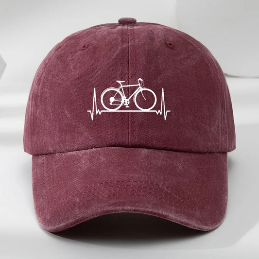Bicycle Print Outdoor Sports Baseball Cap