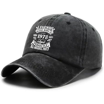 Vintage 1978 Printed Adjustable Baseball Cap