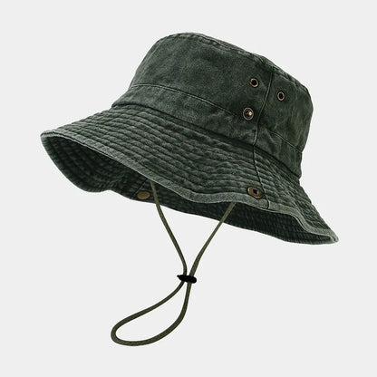 Four Seasons Cotton Solid Bucket Hat