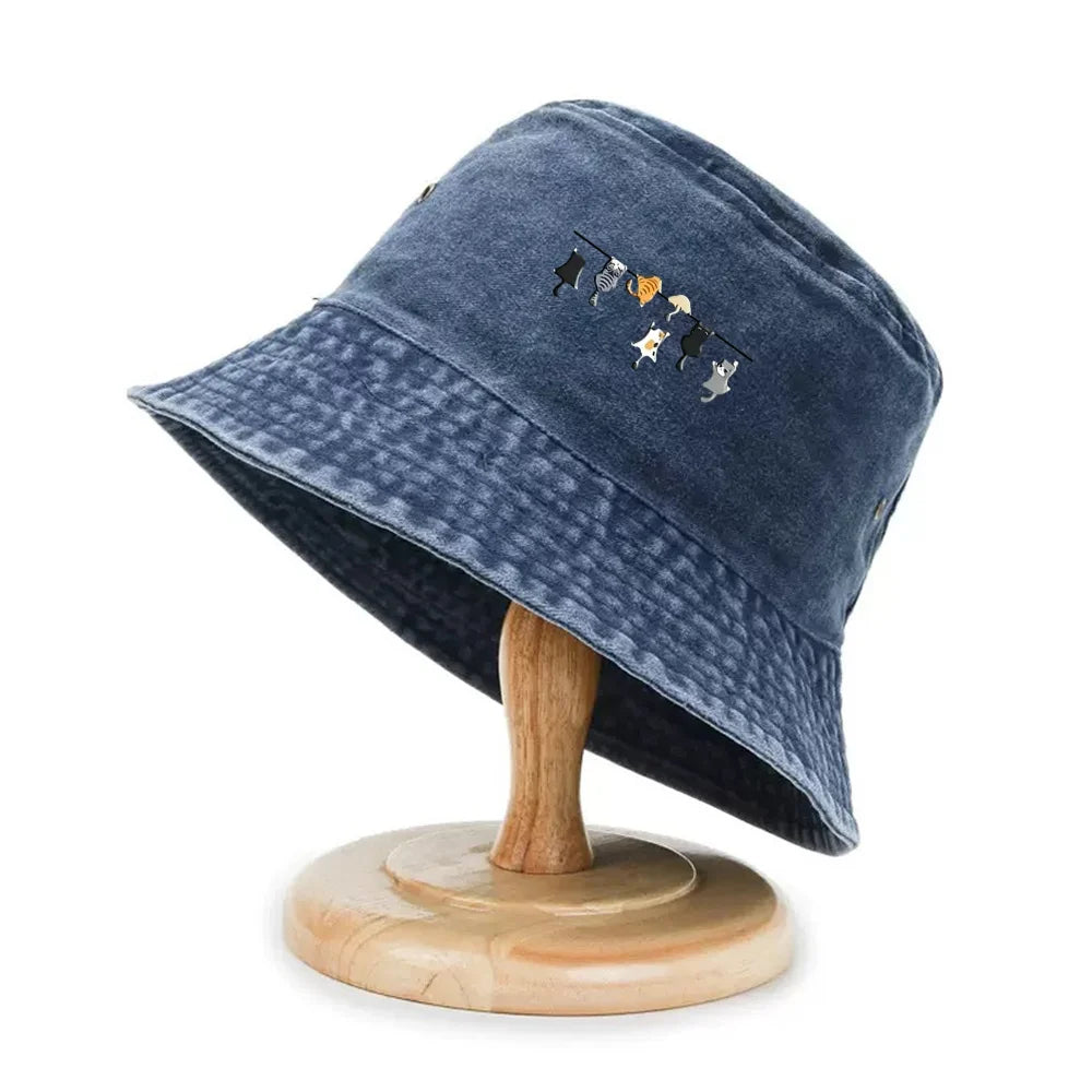 Fashionable Foldable Bucket Hat Outdoor Holiday Cap