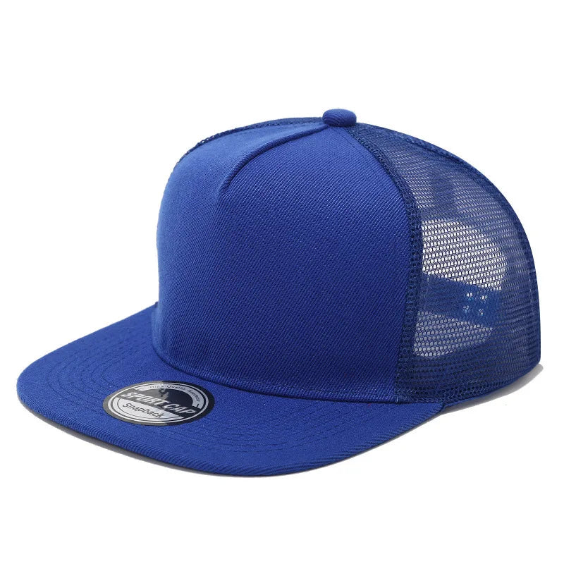 Custom Logo Printed Unisex Breathable Mesh Snapback Cap