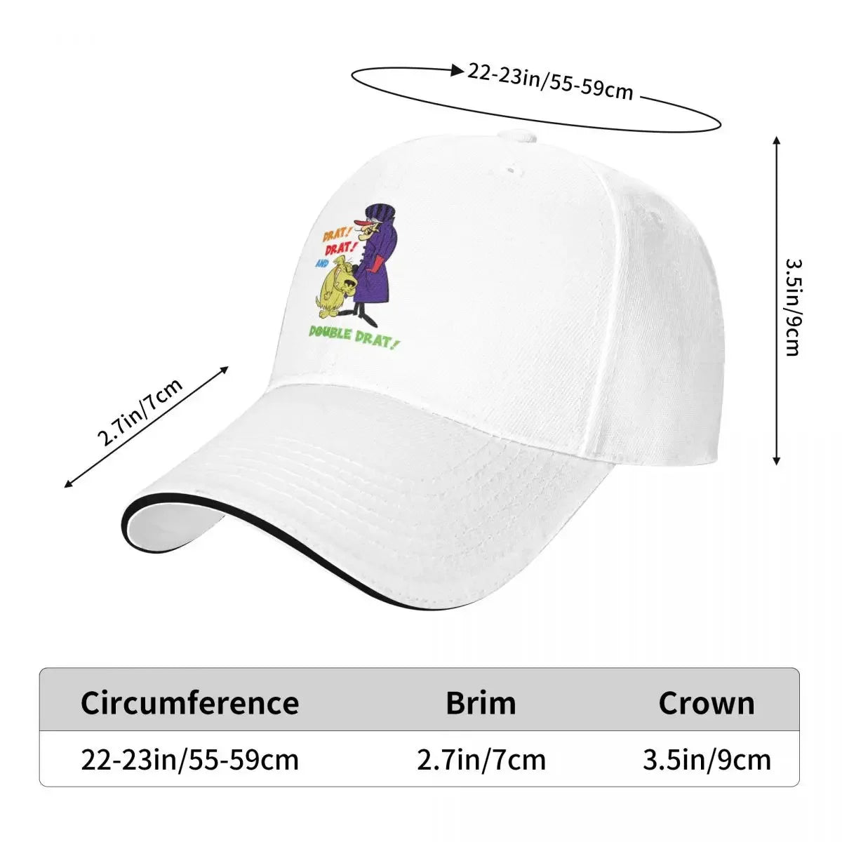 Wacky Races Cartoon Graphic Casual Baseball Cap