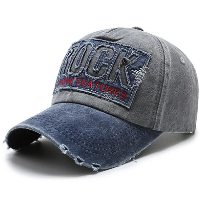 New Washed Etters Spring And Autumn Denim Baseball Cap