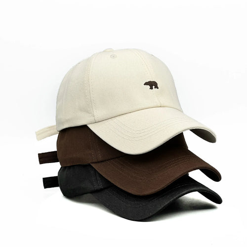 Summer Versatile Polar Bear Embroidered Baseball Cap With Large Brim For A Small Face, Unisex Duckbill Cap For Both Men And Women Size 55-60cm