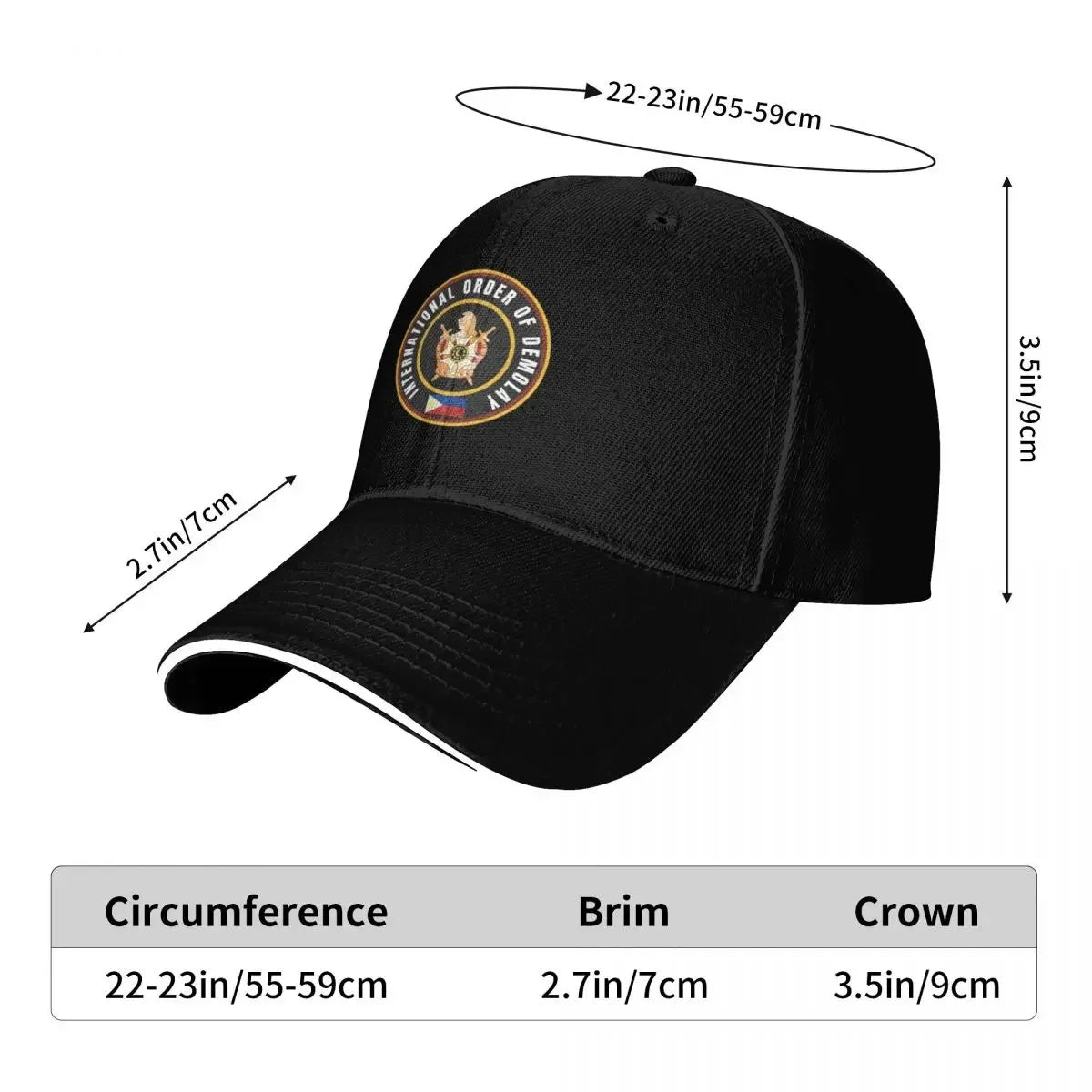 International Order DeMolay Philippines Emblem Baseball Cap