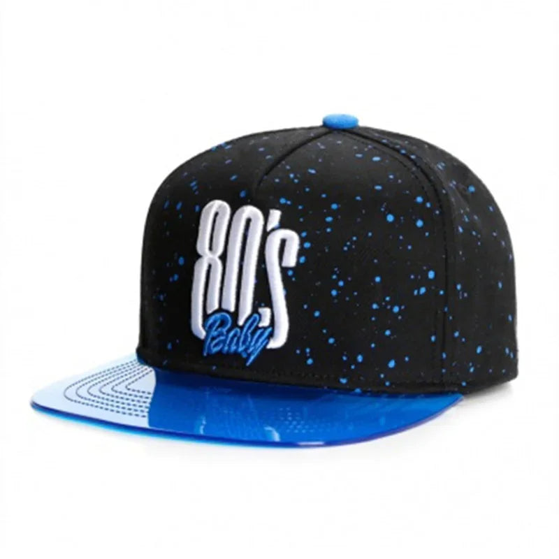 80baby Digital Embroidery Baseball Cap Unisex Hip Hop Snapback