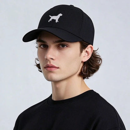 Dog Embroidered Soft Cotton Baseball Cap