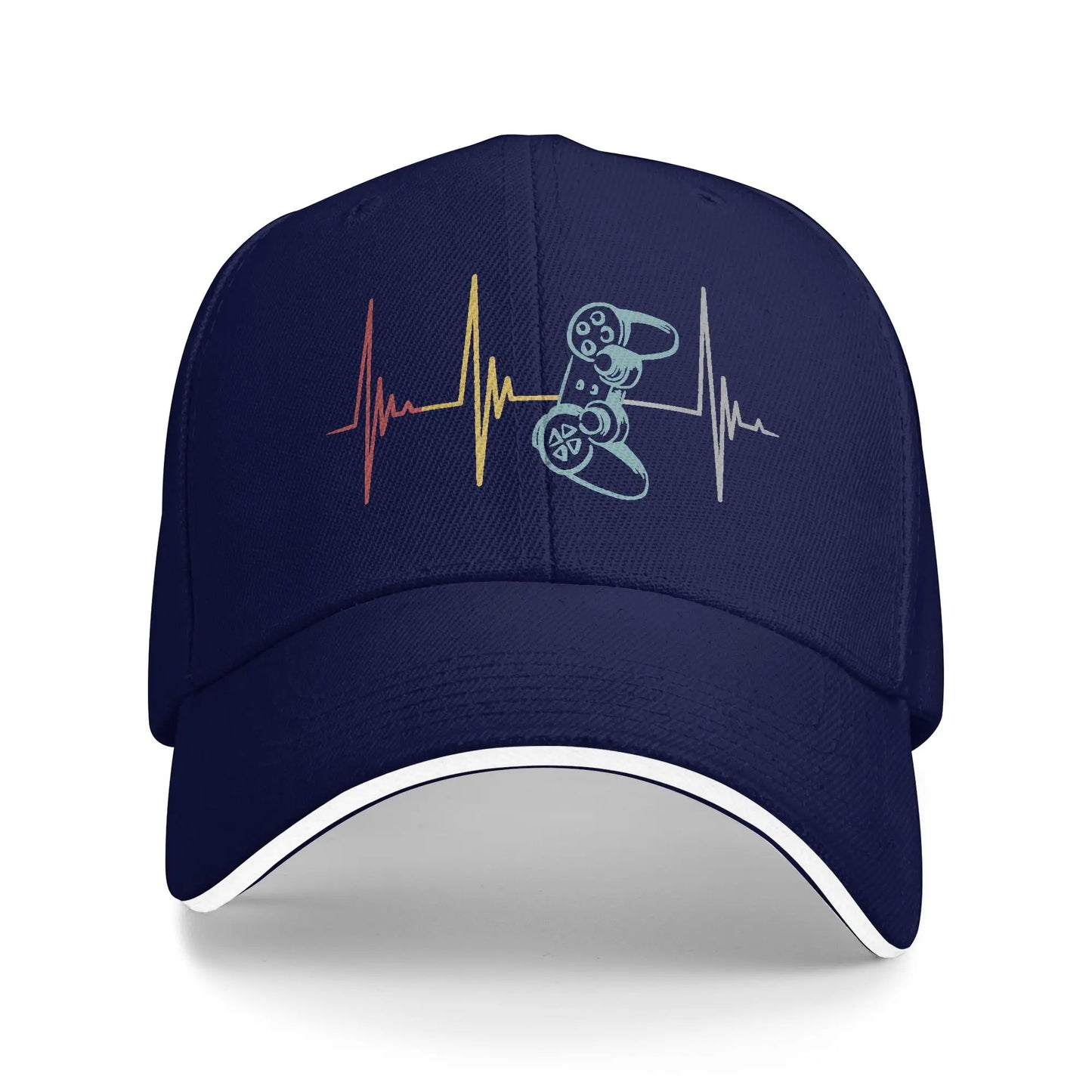 Gamer Controller Heartbeat Trucker Baseball Cap