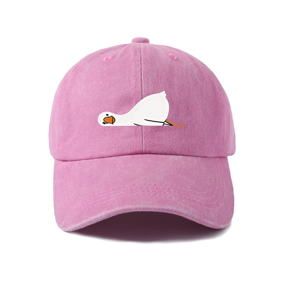 Fried Egg Graphic Vintage Washed Baseball Cap