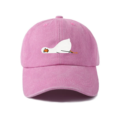 Fried Egg Graphic Vintage Washed Baseball Cap