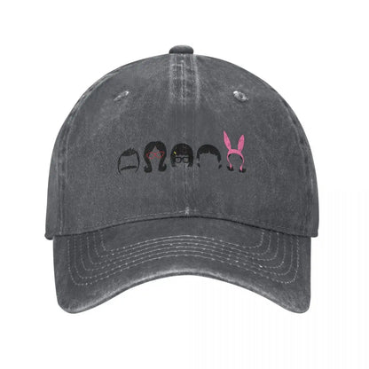 The Belcher Family Designer Black Golf Baseball Cap