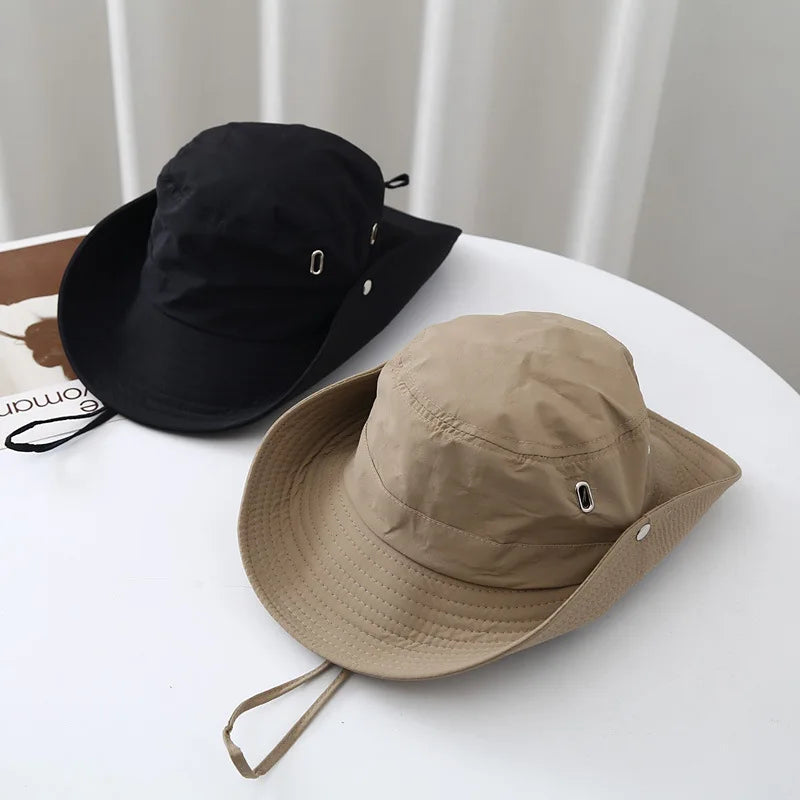 Wide Brim Outdoor Cowboy Style Bucket Hat