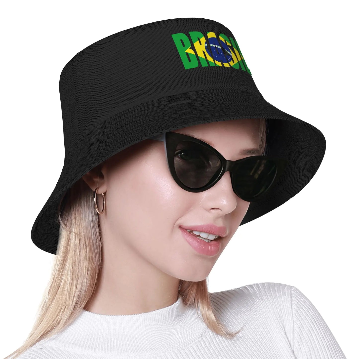 Brazil Flag Brasil Souvenirs Brazilian Fans Bucket Hat