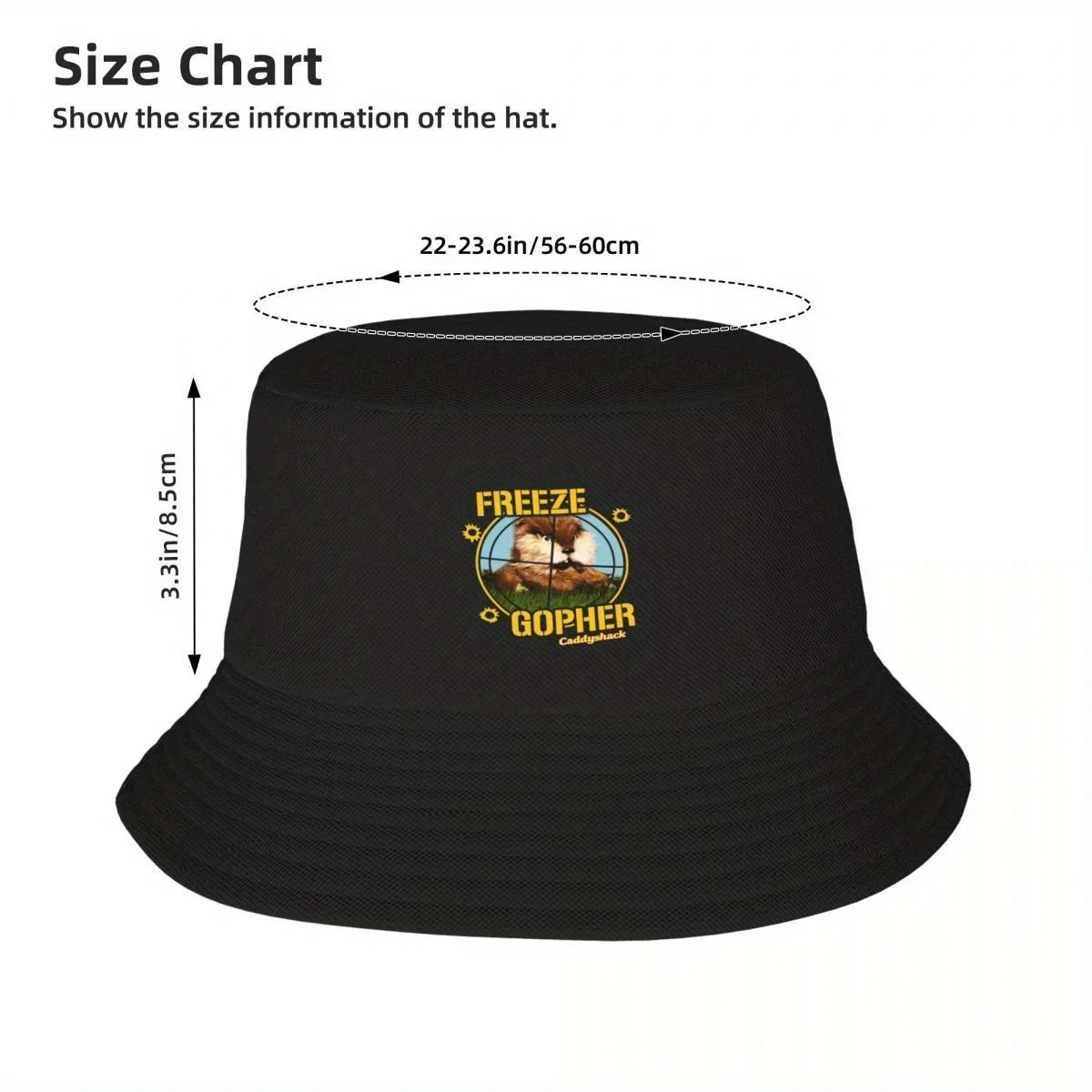 Caddyshack Gopher Print Bucket Hat