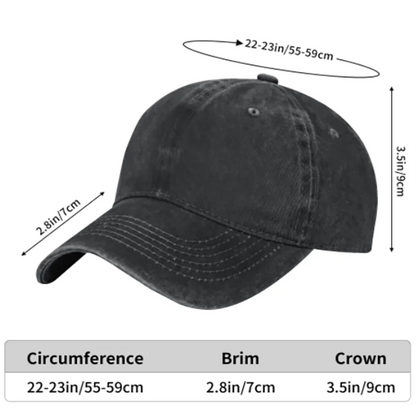 French Bulldog Trio Denim Baseball Cap