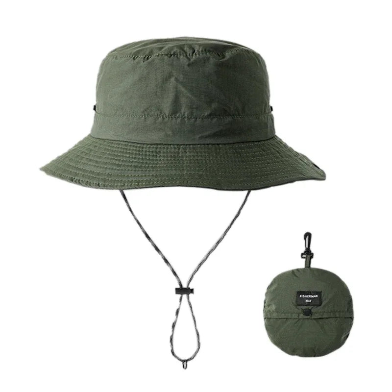 Foldable Waterproof 6cm Brim Outdoor Bucket Hat