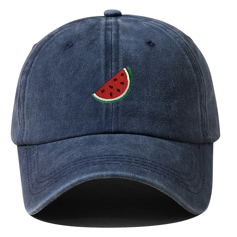 Watermelon Print Adjustable Baseball Cap