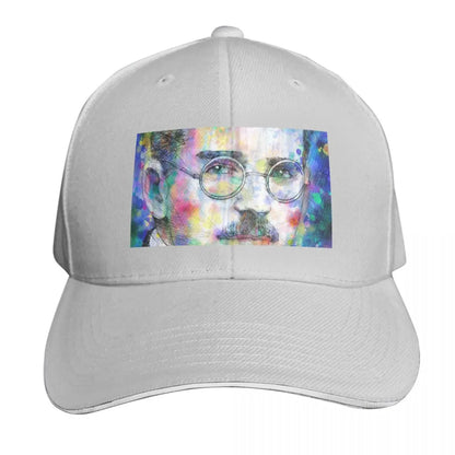 Walter Benjamin Watercolor Portrait Cotton Twill Baseball Cap