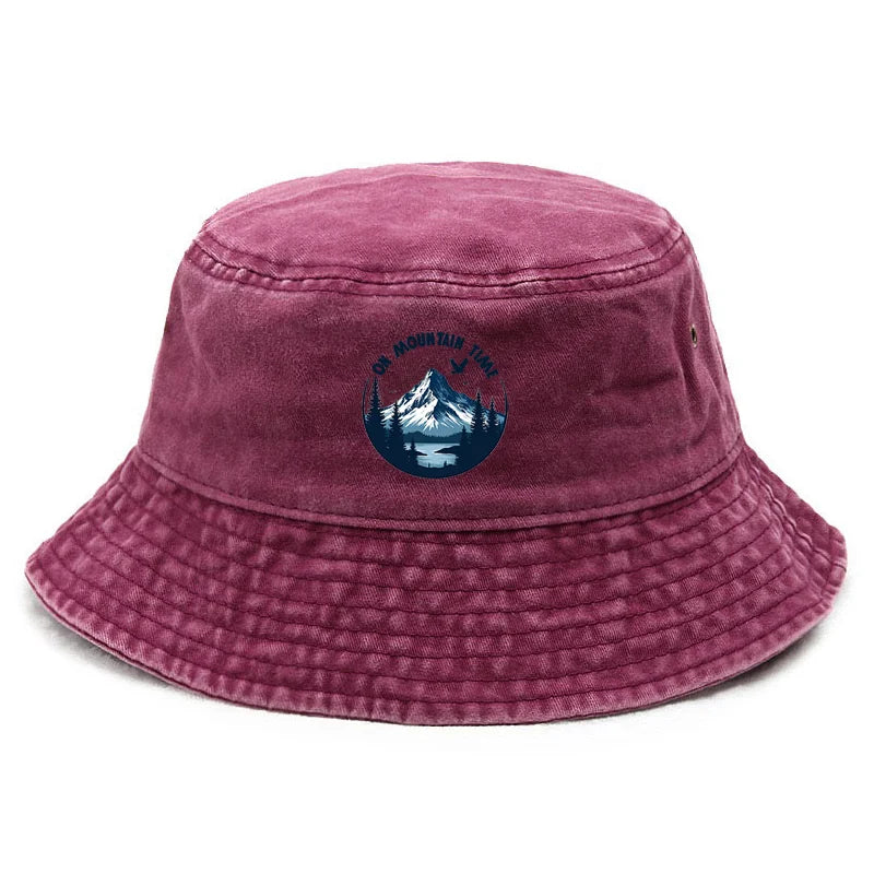 Customize Snow Peak Cotton Washed Bucket Hat Vintage