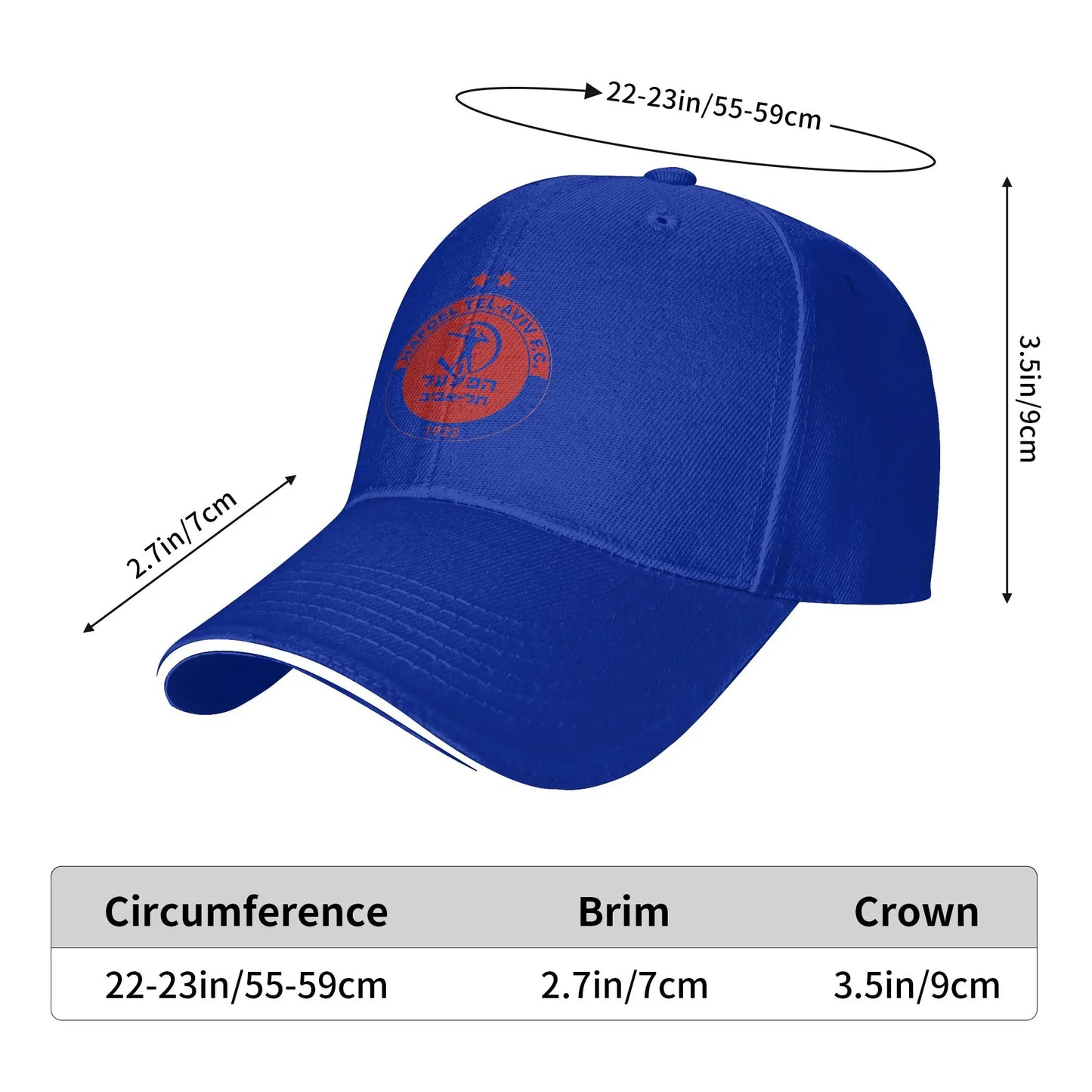 Hapoel Tel Aviv Sun Casual Trucker Baseball Cap