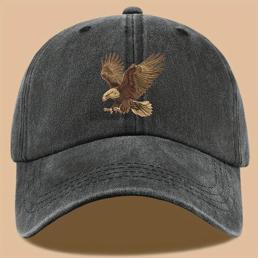 Eagle Print Outdoor Baseball Cap
