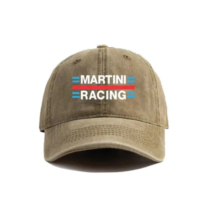 Martini Racing Baseball Caps Distressed Hats Cap Men Women