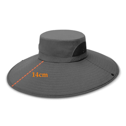 Waterproof Anti-UV Large Brim Bucket Hat