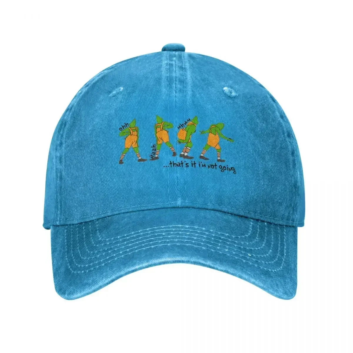 I’m Not Going Retro Washed Denim Cowboy Baseball Cap