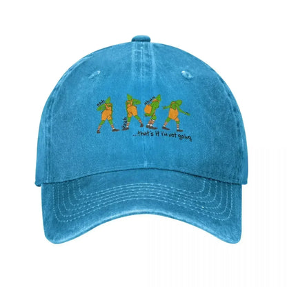 I’m Not Going Retro Washed Denim Cowboy Baseball Cap