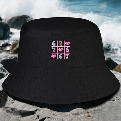 67 Six Seven Funny Meme Valentine's Bucket Hat