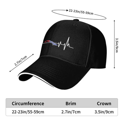 Cuban Flag Heartbeat Outdoor Baseball Cap