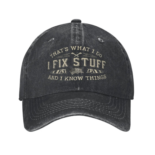 Funny Fix Stuff Baseball Cap