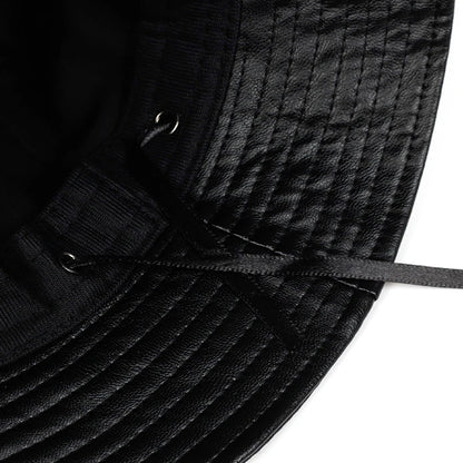 Faux Leather Bucket Hats