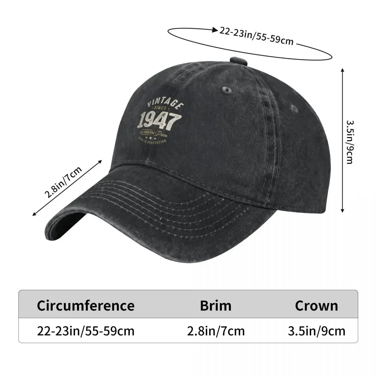 Vintage Since 1947 Baseball Cap