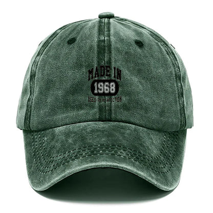 Vintage 1968 Distressed Cotton Baseball Cap