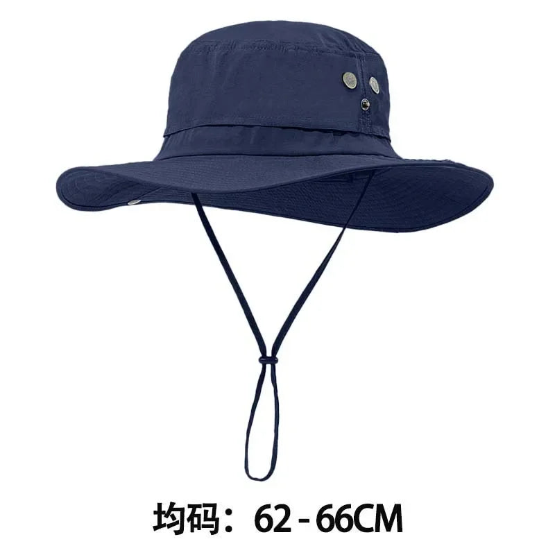 Foldable Wide Brim UV Protection Bucket Hat