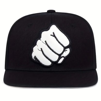Fist Leather Label Hip-Hop Snapback Cap
