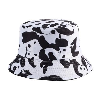 Bucket Hat Women Men Unisex Panda Printed Fisherman Cap