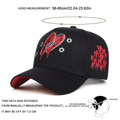 Unisex Embroidered Footprint Baseball Cap