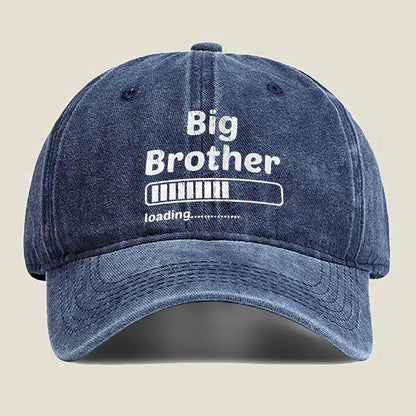 Big Brother Loading Fashion Washed Baseball Cap Hat Outdoor Activities