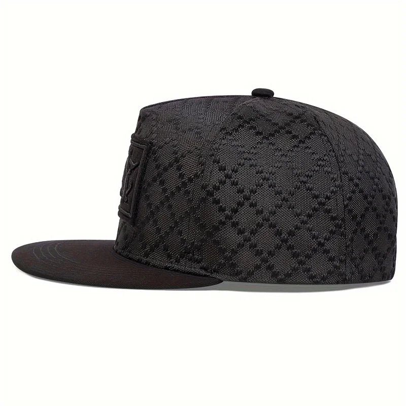 Crocodile Texture PU Leather Unisex Hip-Hop Snapback Cap