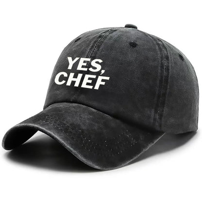 Yes Chef Distressed Baseball Cap