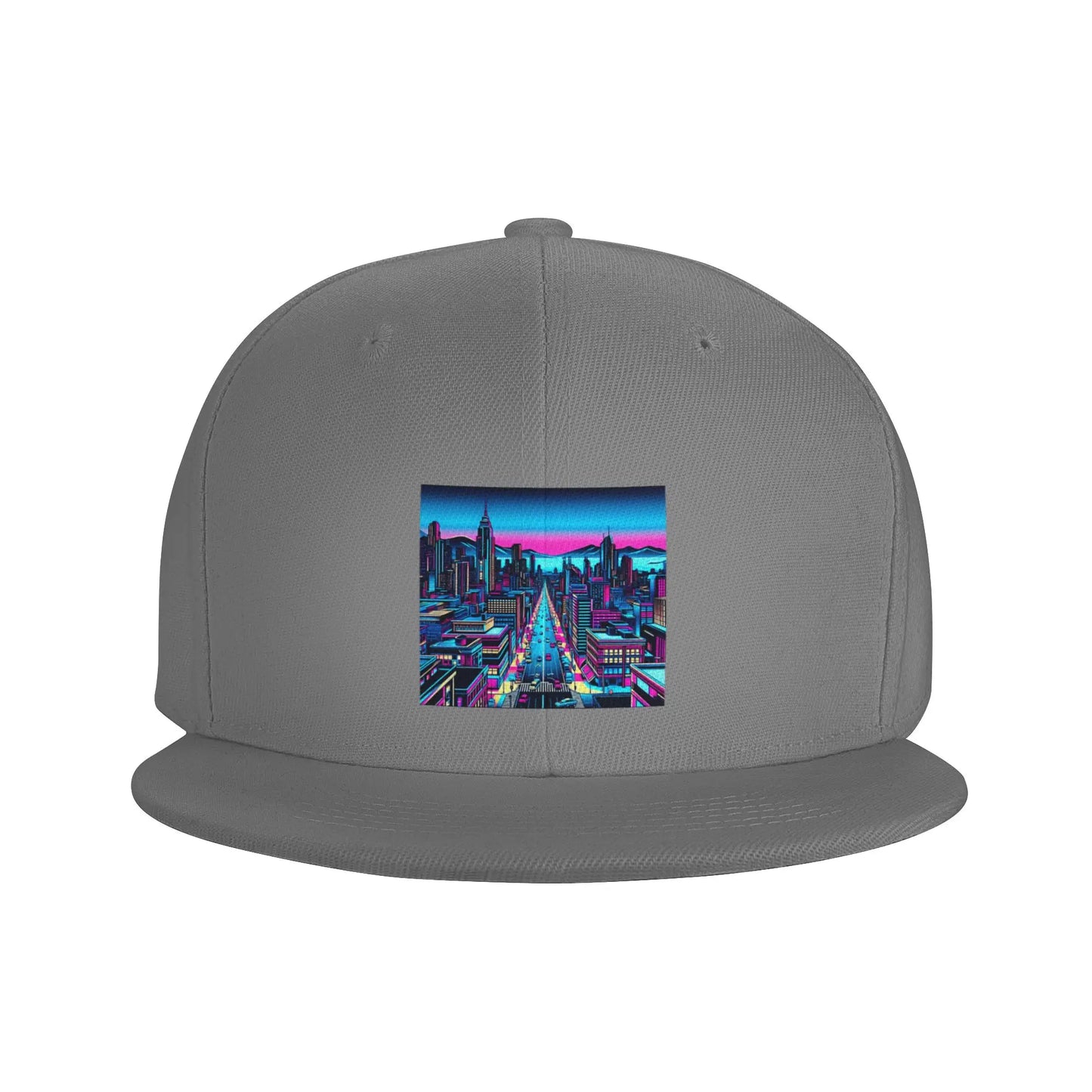 Neon City Night Snapback Cap