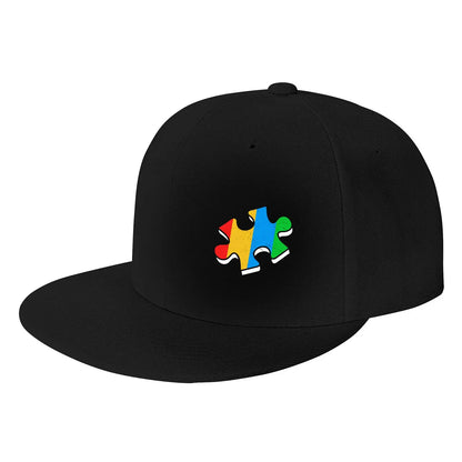 Autism Puzzle Piece Snapback Cap Hat