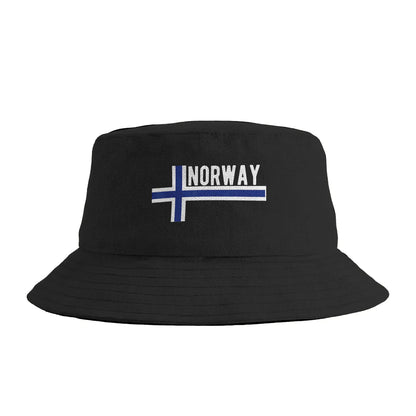 Norway Flag Scandinavia Gift Oslo Norway Bucket Hat