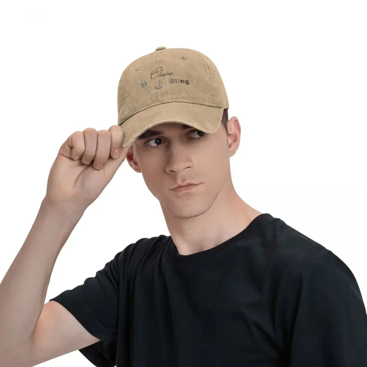 Clairo Singer Distressed Washed Baseball Cap Hat
