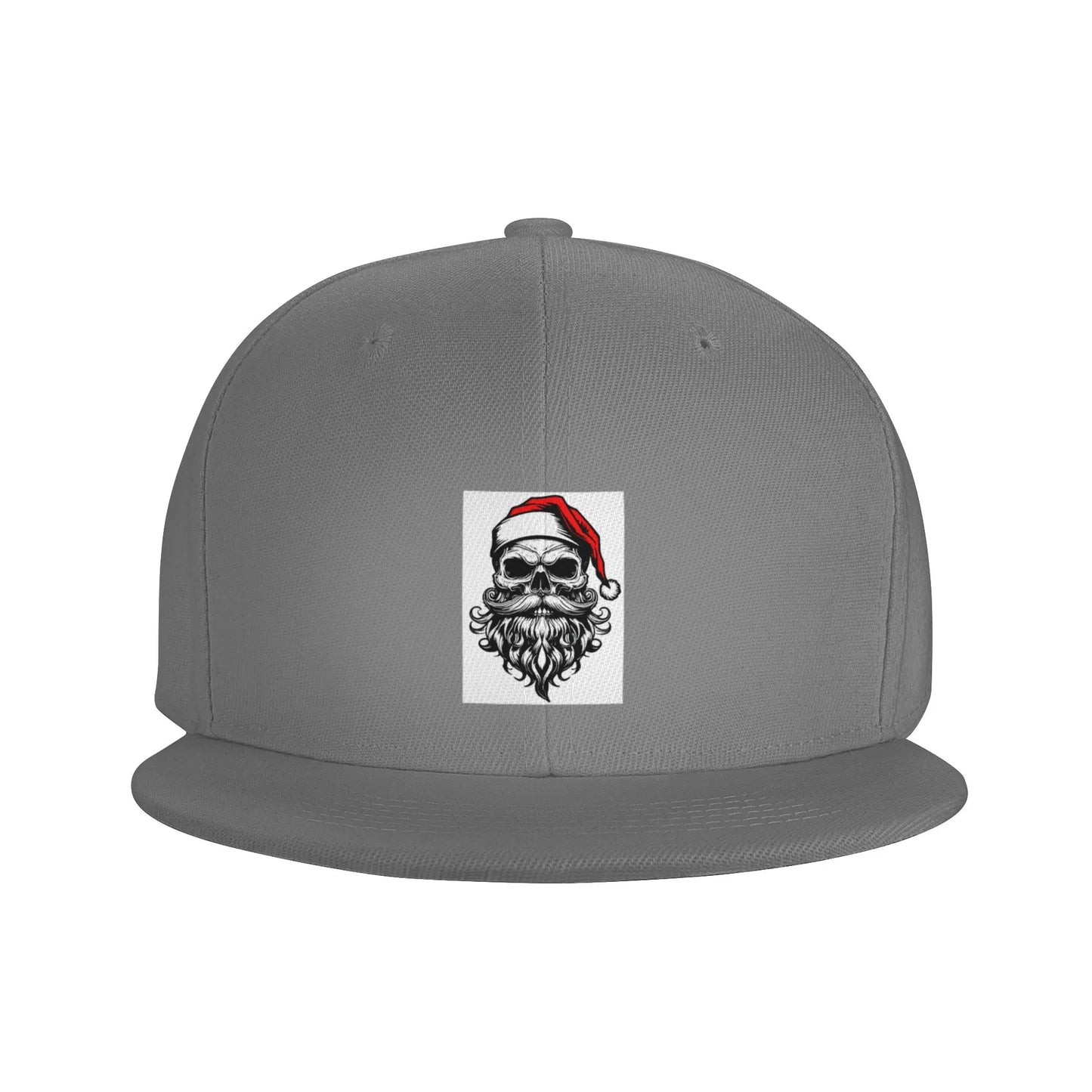 Santa Skull Holiday Snapback Cap